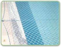 Telas de proteção para piscinas